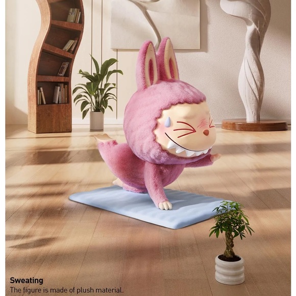 POP MART Accessories - POP MART The Monsters Lazy Yoga Figure - SWEATING